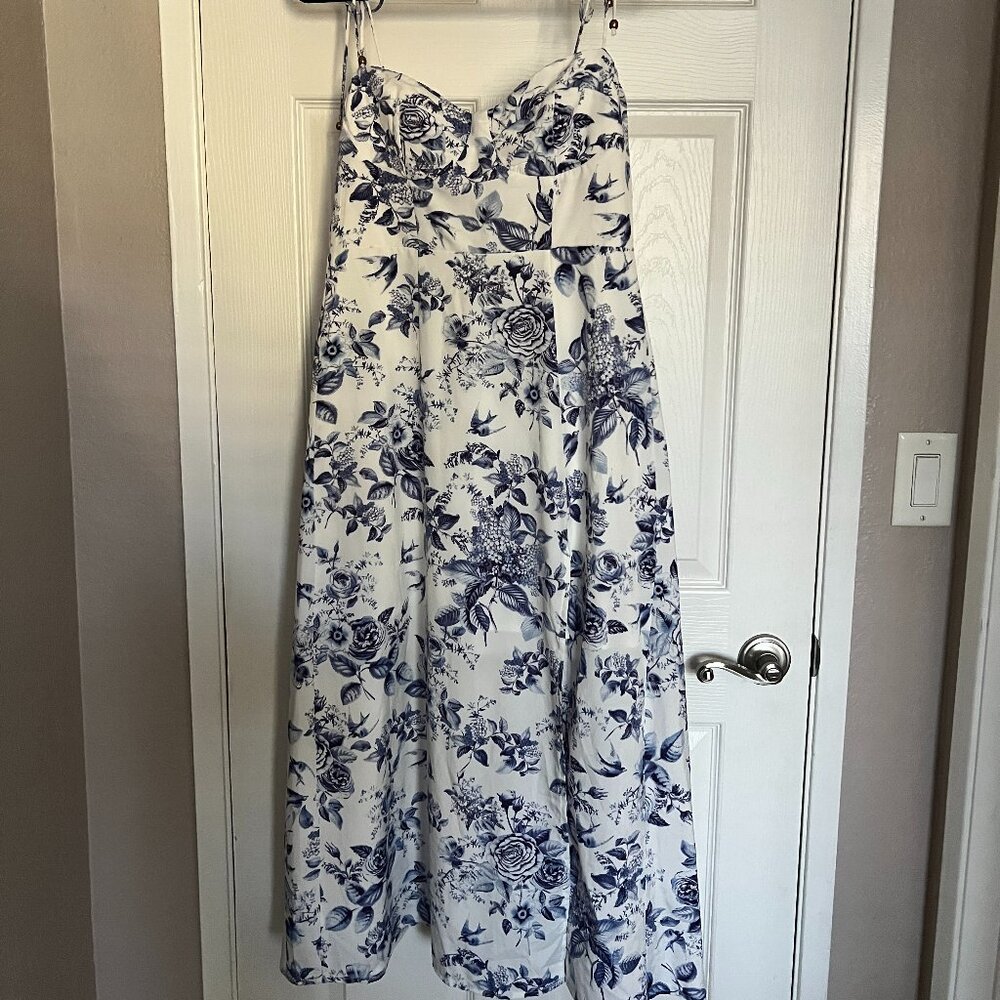 Petal & Pup Azelia Floral Tie Strap Midi Dress